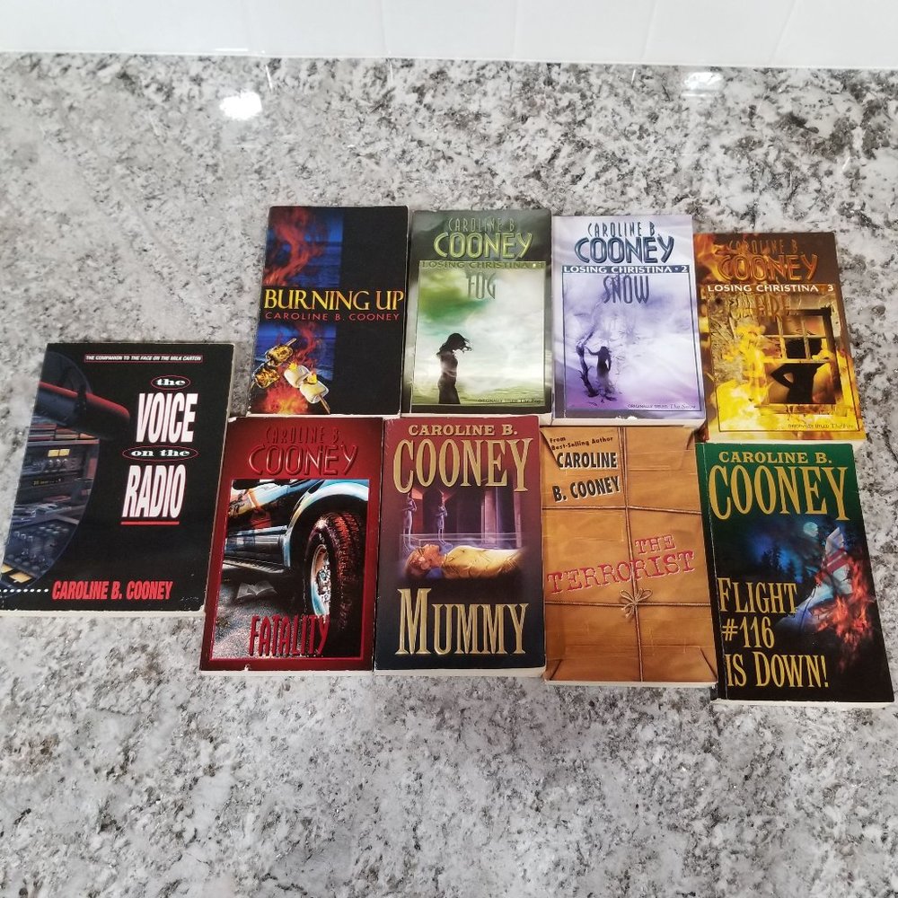 9 Caroline Cooney Young Adult Paperback Books